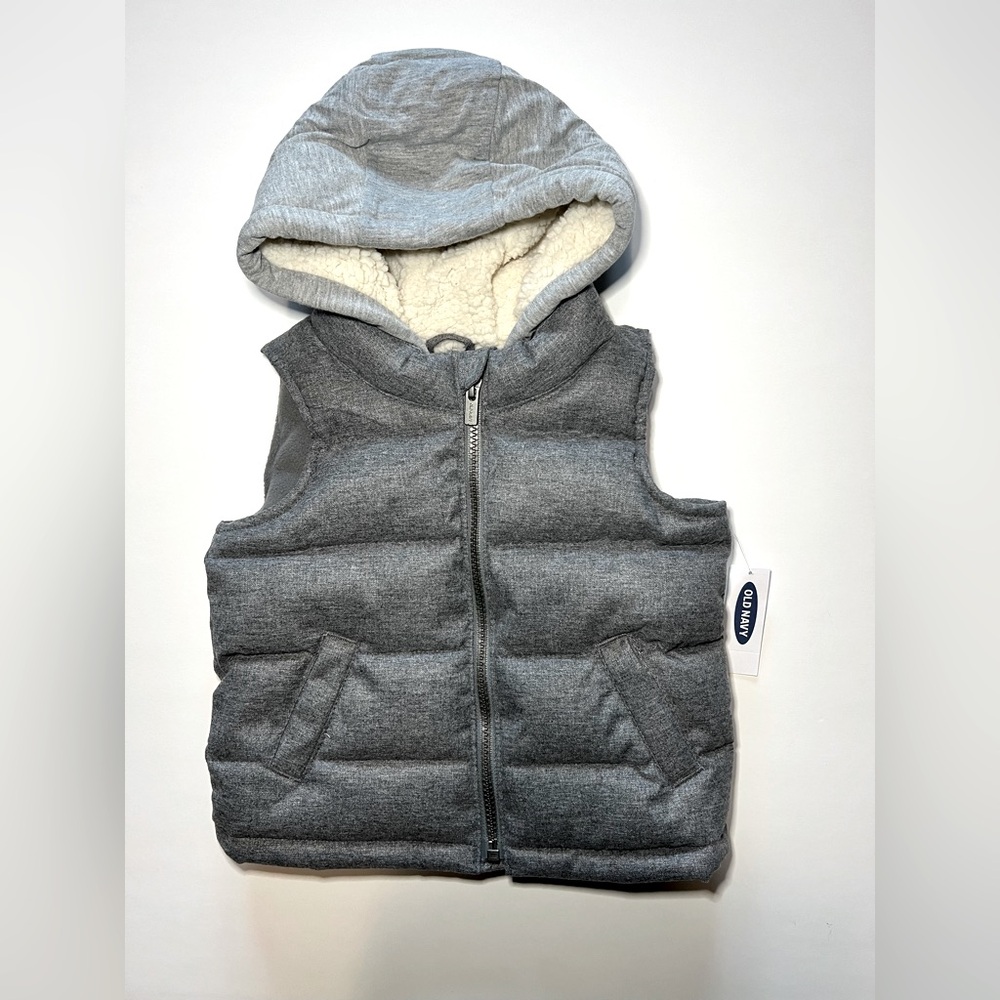 *NWT* Old Navy Toddler Boys Hooded Puffer Vest